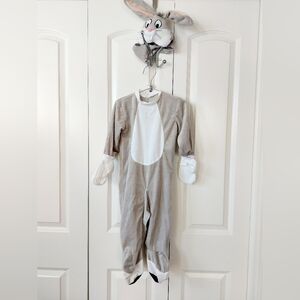 2pc Bugs Bunny‎ Costume headpiece and Bodysuit size 2T Halloween Looney Tunes